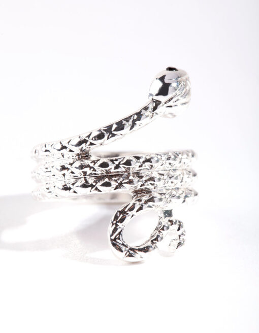 Etched Snake Ring