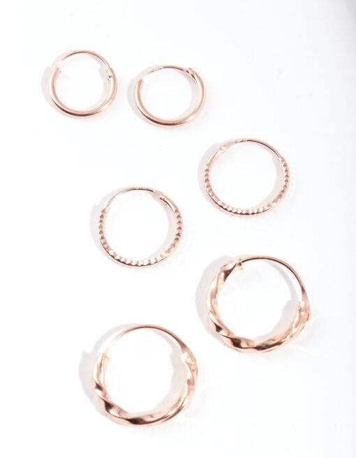 Rose Textured Earring Pack