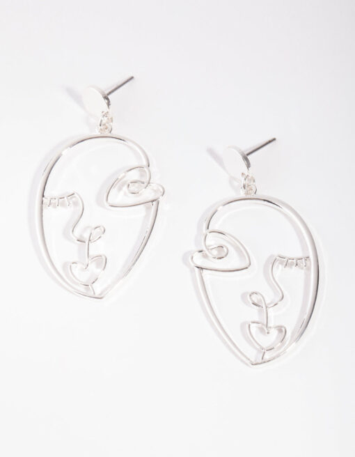 Picasso Face Earrings