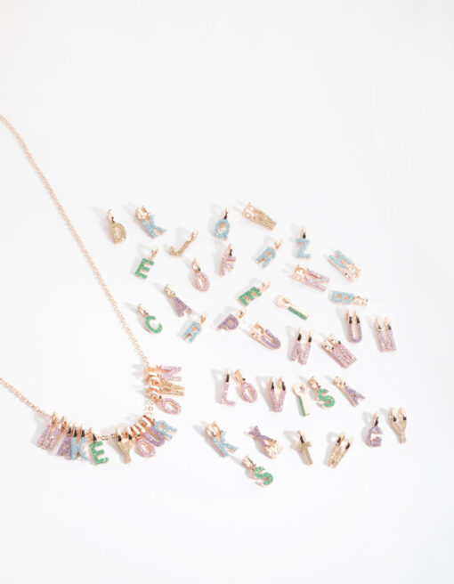 Kids Rose Glitter Paper Make-Your-Own Necklace
