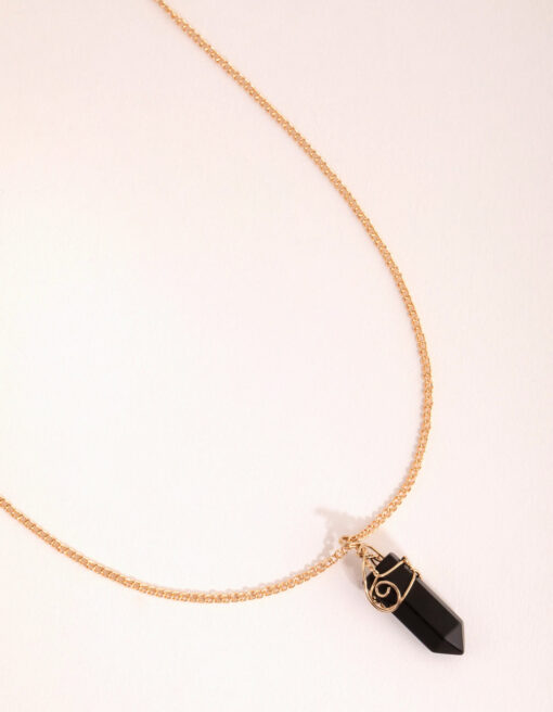 Curled Wrap Shard Necklace