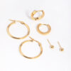 Stainless Steel Ball Stud Earring Pack