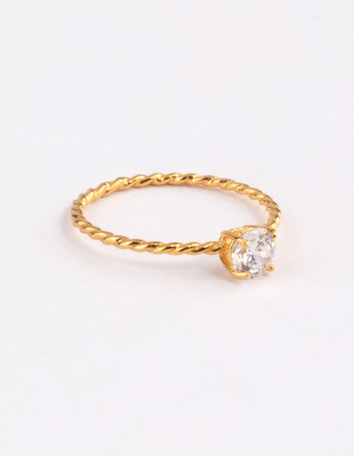 Twist Engagement Ring