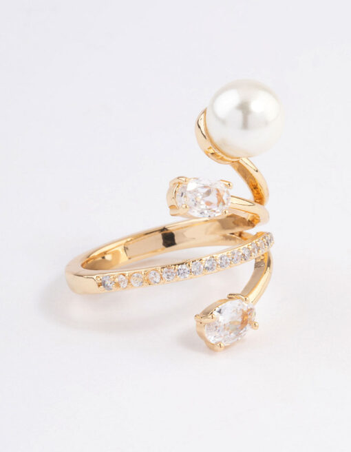 Flare Pearl Ring