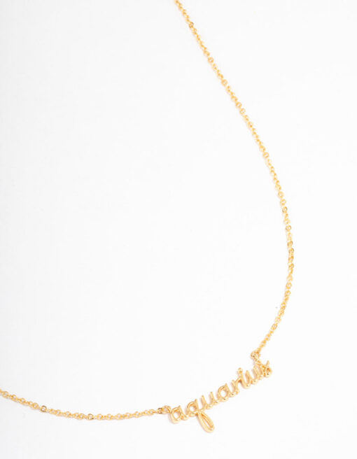 Aquarius Pendant Necklace