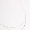 Clamped Cable Double Necklace