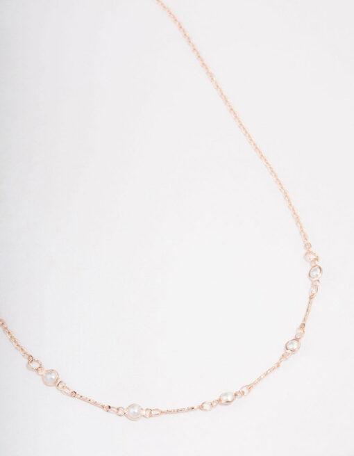 Rose Encased  Short Necklace