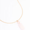Rose Quartz Sphere Pendant Necklace