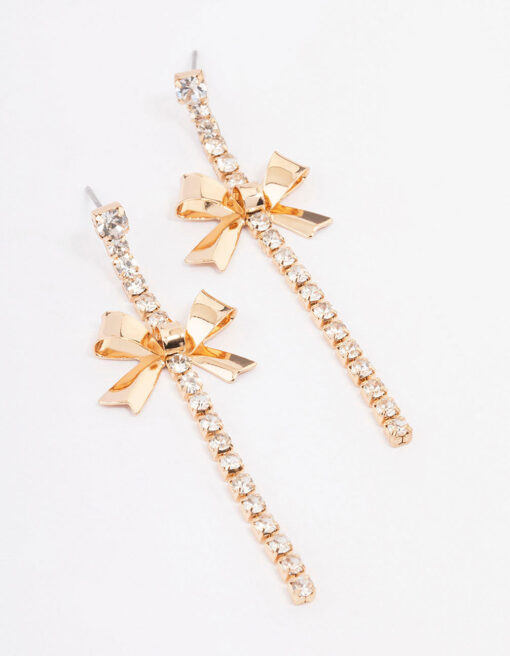 Wide Bow Earrings