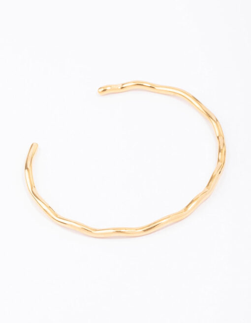 Stainless Steel Mini Wave Wrist Cuff