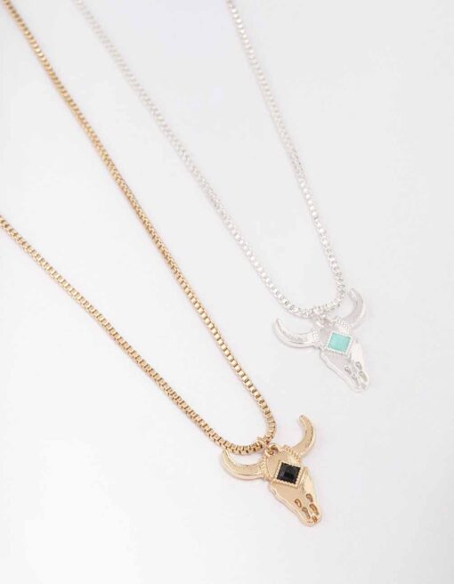 Bull Head Necklace