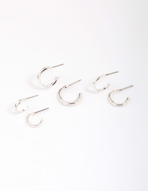 Graduating Huggie Hoop Earring 3-Pack