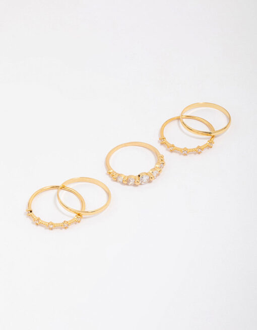Dainty  Stacking Ring 5-Pack