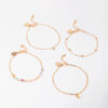 Beaded Coin Bracelet 4-Pack