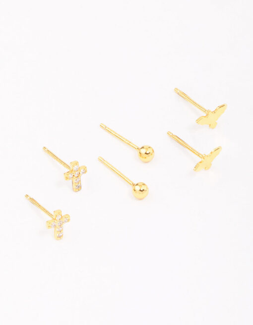 Bird & Rose Stud Earring 3-Pack