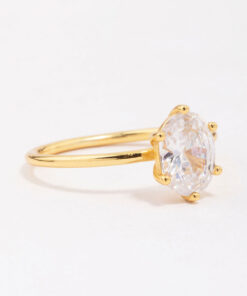 Oval Solitaire Ring