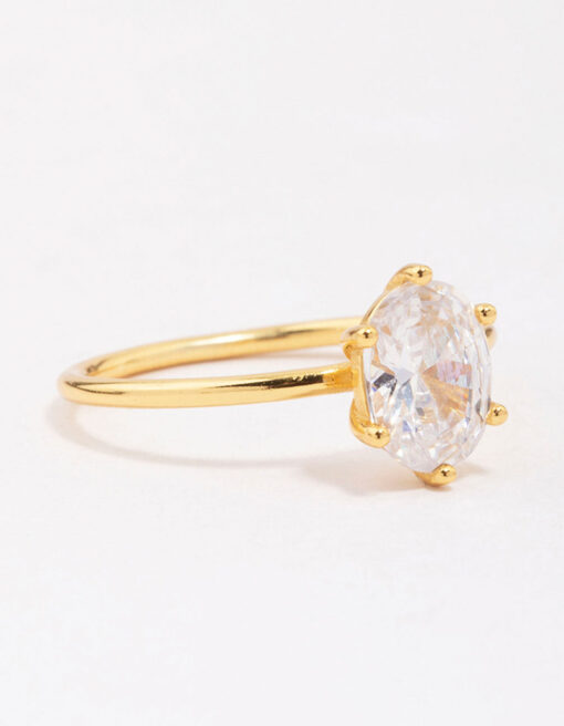 Oval Solitaire Ring