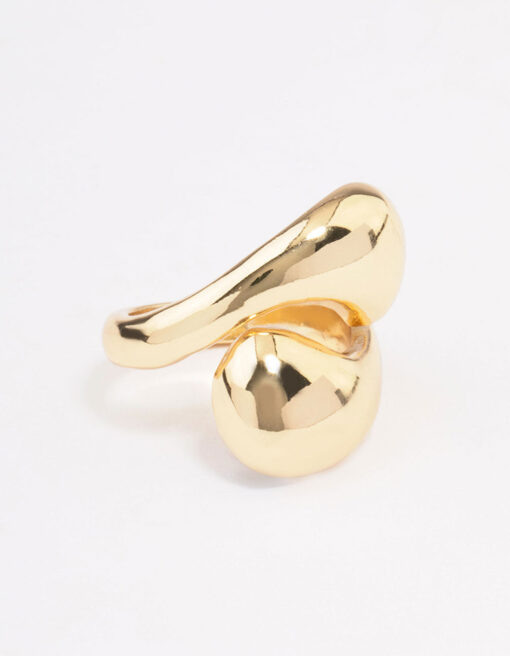 Stacked Swirl Cocktail Ring