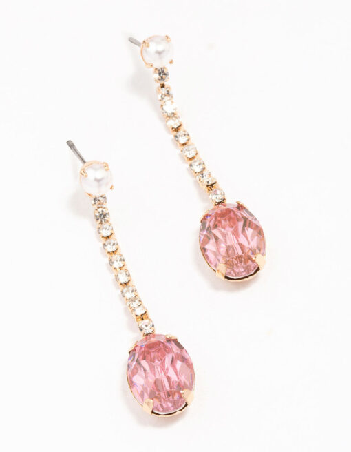 Pearl Oval Earrings