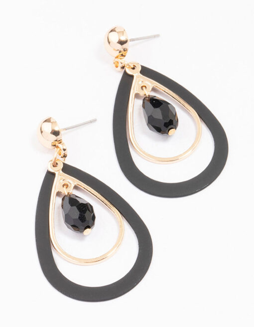 Cut Out TearBeaded Earrings