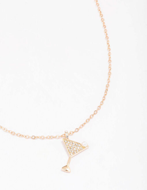 Cocktail Pendant Necklace