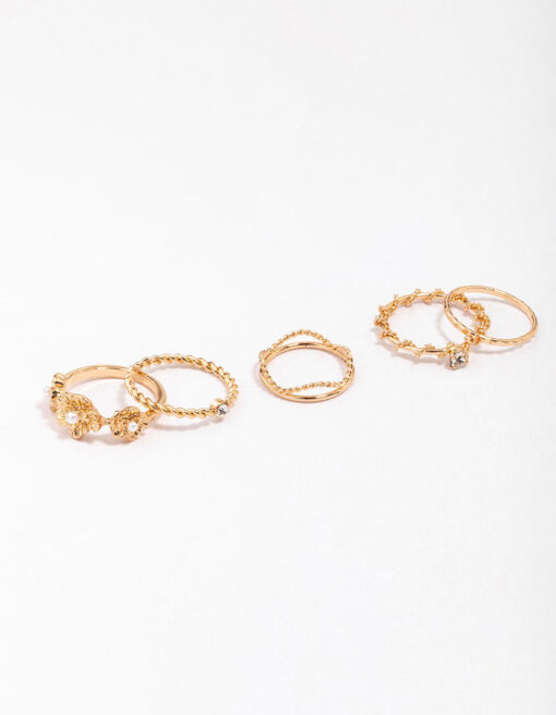 Twisted Flower Ring Pack