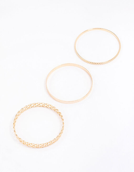 Woven Bangle 3-Pack