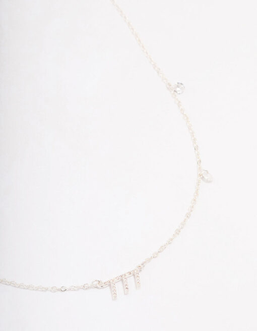 Angel Number Cubic Zirconia Chain Necklace