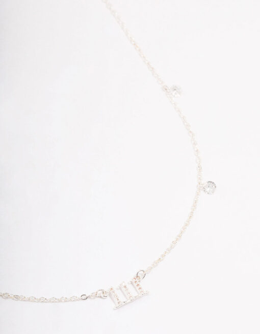 111 Angel Number Cubic Zirconia Chain Necklace