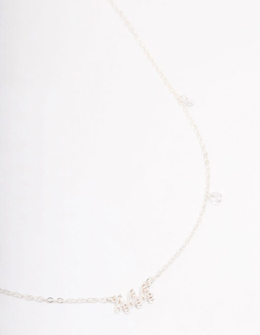 Angel Number Cubic Zirconia Chain Necklace