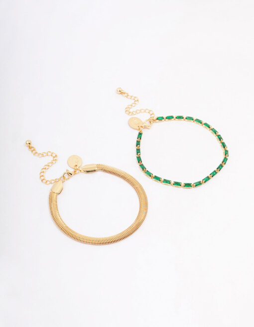 & Snake Chain Bracelet Pack