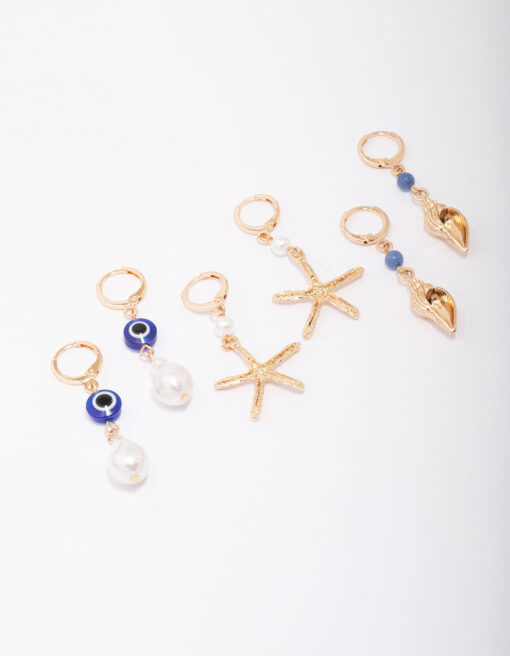 Starfish Earring 3-Pack