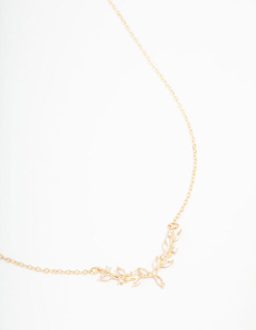 Cubic Zirconia Vine Necklace
