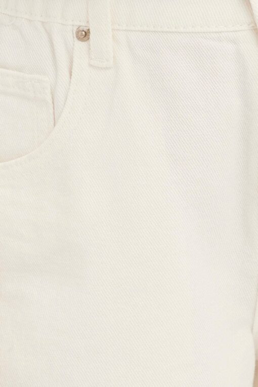 White Denim Shorts High Rise - Image 6