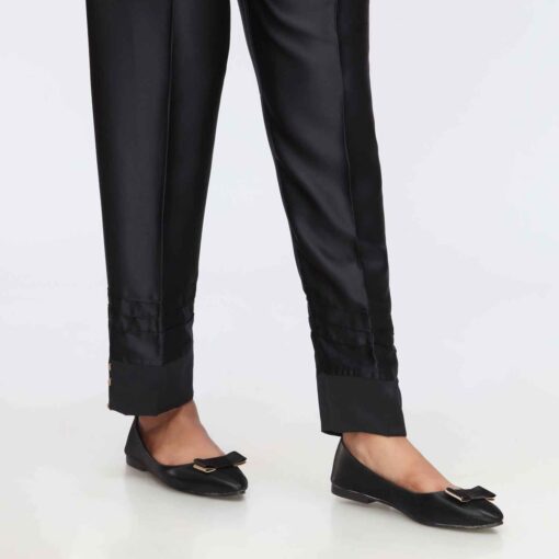 Black Shamoz Silk Slim Fit Trouser PW3612 - Image 3