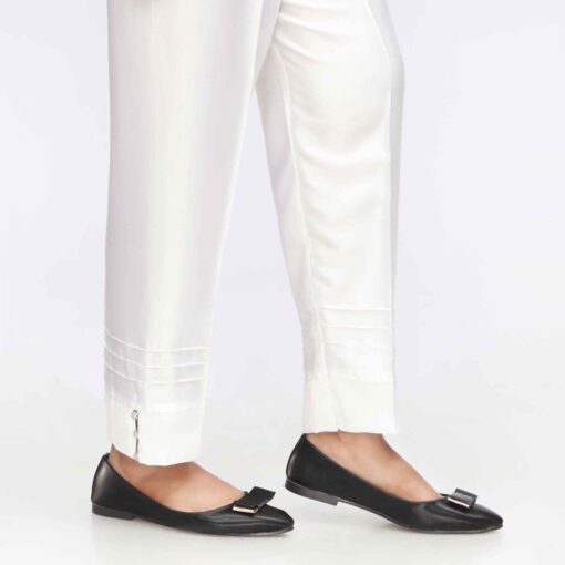 White Shamoz Silk Slim Fit Trouser PW3612 - Image 3