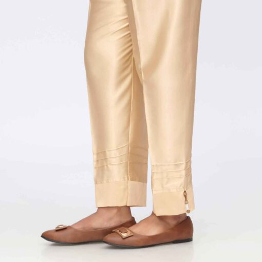Beige Shamoz Silk Slim Fit Trouser PW3612 - Image 2