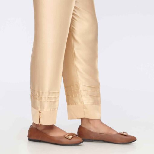 Beige Shamoz Silk Slim Fit Trouser PW3612 - Image 3