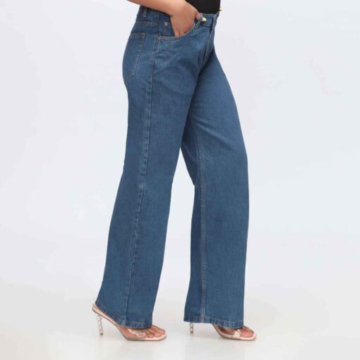 Grey Flapper Fit Denim Pant PW3616 - Image 2