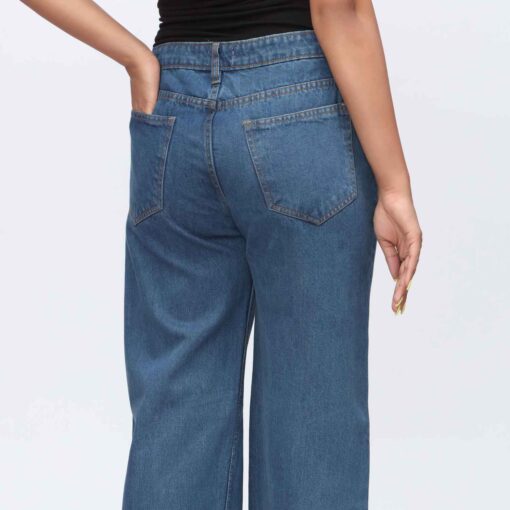 Grey Flapper Fit Denim Pant PW3616 - Image 3