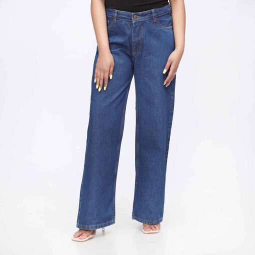 Blue Flapper Fit Denim Pant PW3616 - Image 2