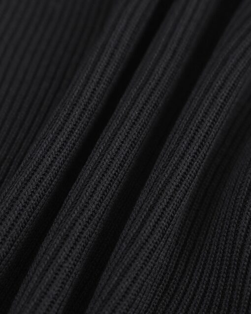 The Black Square Neck Short Sleeve Knit Top - Image 7