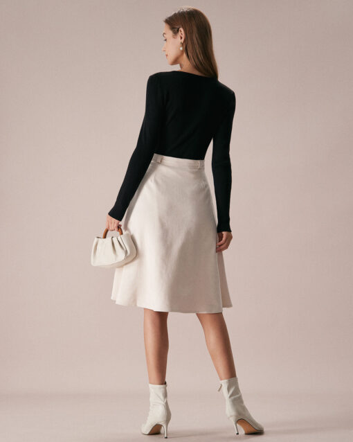 The Black Boat Neck Bowknot Front Knit Top - Image 6