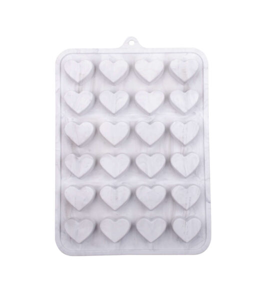9" x 13" Heart Silicone Mold With 24 Cavities - Image 3