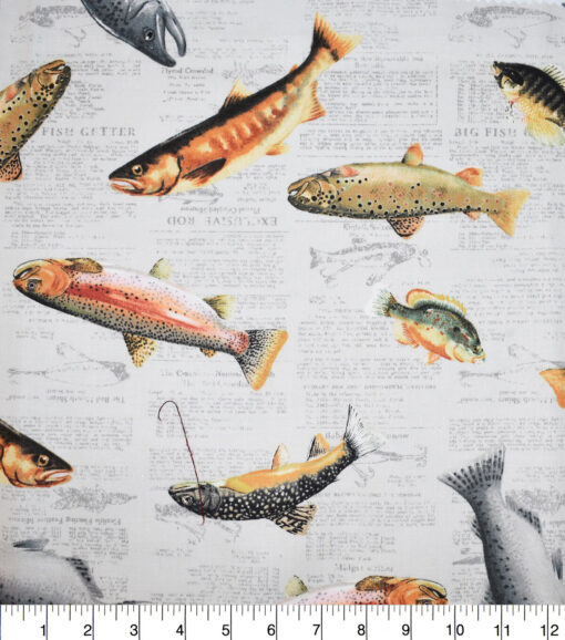 Fabric Fish on Newspaper - Image 2