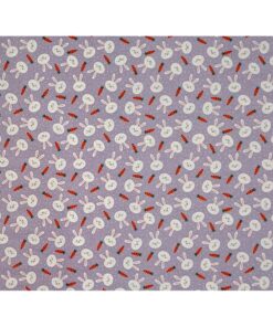 Bunnies & Carrots on Purple Super Snuggle Flannel Fabric