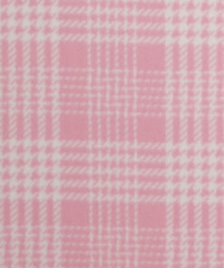Pink Plaid Fleece Fabric
