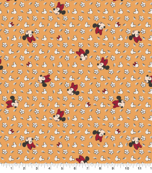 Disney Cotton Fabric Ditsy Floral