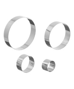 4ct Stainless Steel Nesting Circles Cookie Cutters