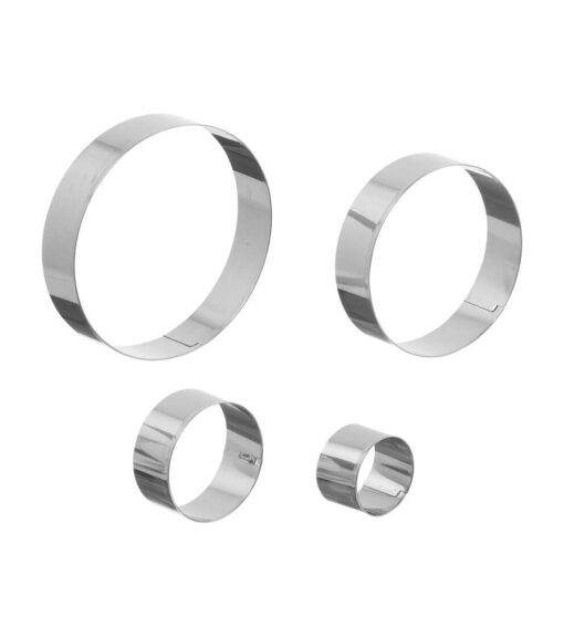 4ct Stainless Steel Nesting Circles Cookie Cutters